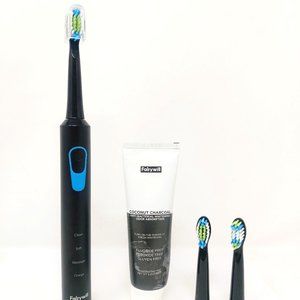 FAIRYWILL E6 ELECTRIC TOOTHBRUSH and COCONUT AND CHARCOAL WHITENING TUBE KIT